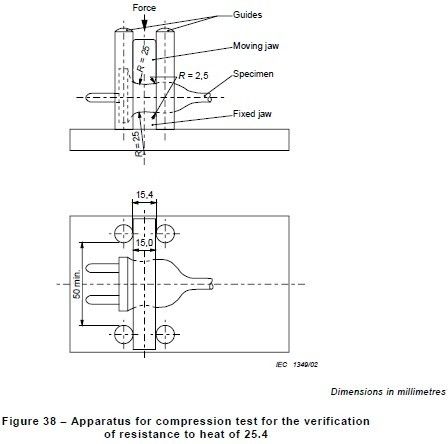 IEC60884-1 figura 38 máquina da cláusula 24,19 de testes da compressão da resistência térmica