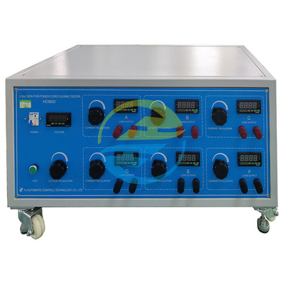 Bom preço Máquina de dobração de cabo de alimentação Sistema de carga de 6 estações Equipamento de ensaio de cabos 0-40A Ampérmetro de corrente ajustável Precisão ± 1% on-line