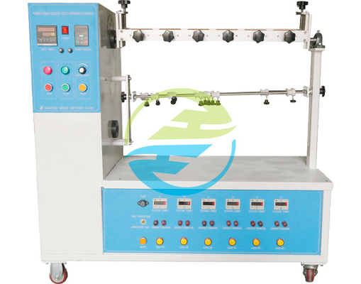Taxa de flexão 10~60 RPM Teste de flexão do cabo de alimentação ajustável com teste de tomada de tomada