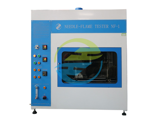 Bom preço Ângulo de aplicação da chama 0~45° Teste de chama com agulha para equipamento de ensaio de inflamabilidade on-line