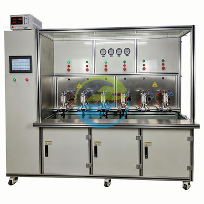 Qualidade Equipamento de teste de vazamento de bomba de água e válvula de seis estações para componentes automotivos | Fabricante de equipamentos de teste de bombas fábrica