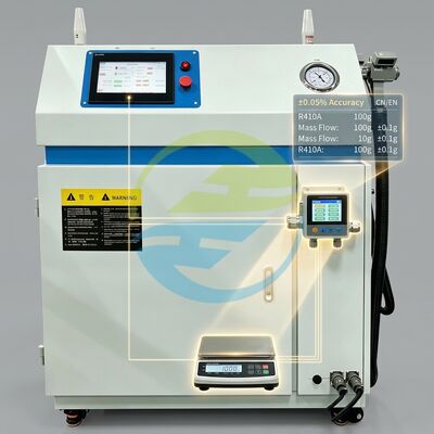 Bom preço Equipamento de enchimento de refrigerante que suporta a precisão de vários refrigerantes e a rastreabilidade MES On-line