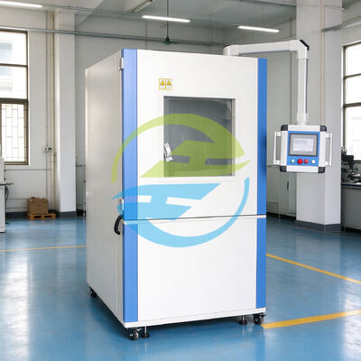 Qualidade IEC 60529 IP5X IP6X Câmara de ensaio de poeira de areia 1000L Sistema de controlo PLC a vácuo fábrica