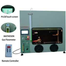 câmara horizontal vertical plástica do fogo do verificador UL94 da inflamabilidade do PLC de 50W 500W Mitsubishi